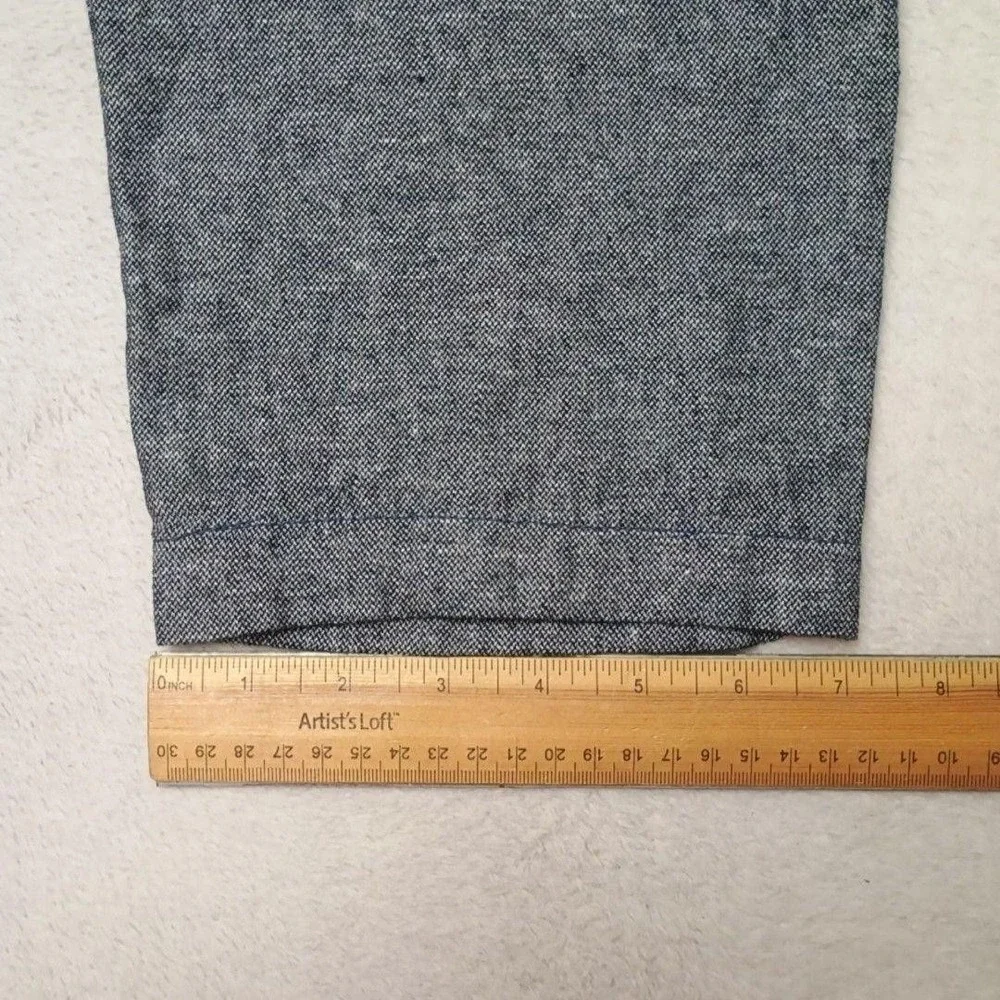 Banana Republic Pants Men 36x29 Gray Jogger Athletic Fit Linen Herringbone